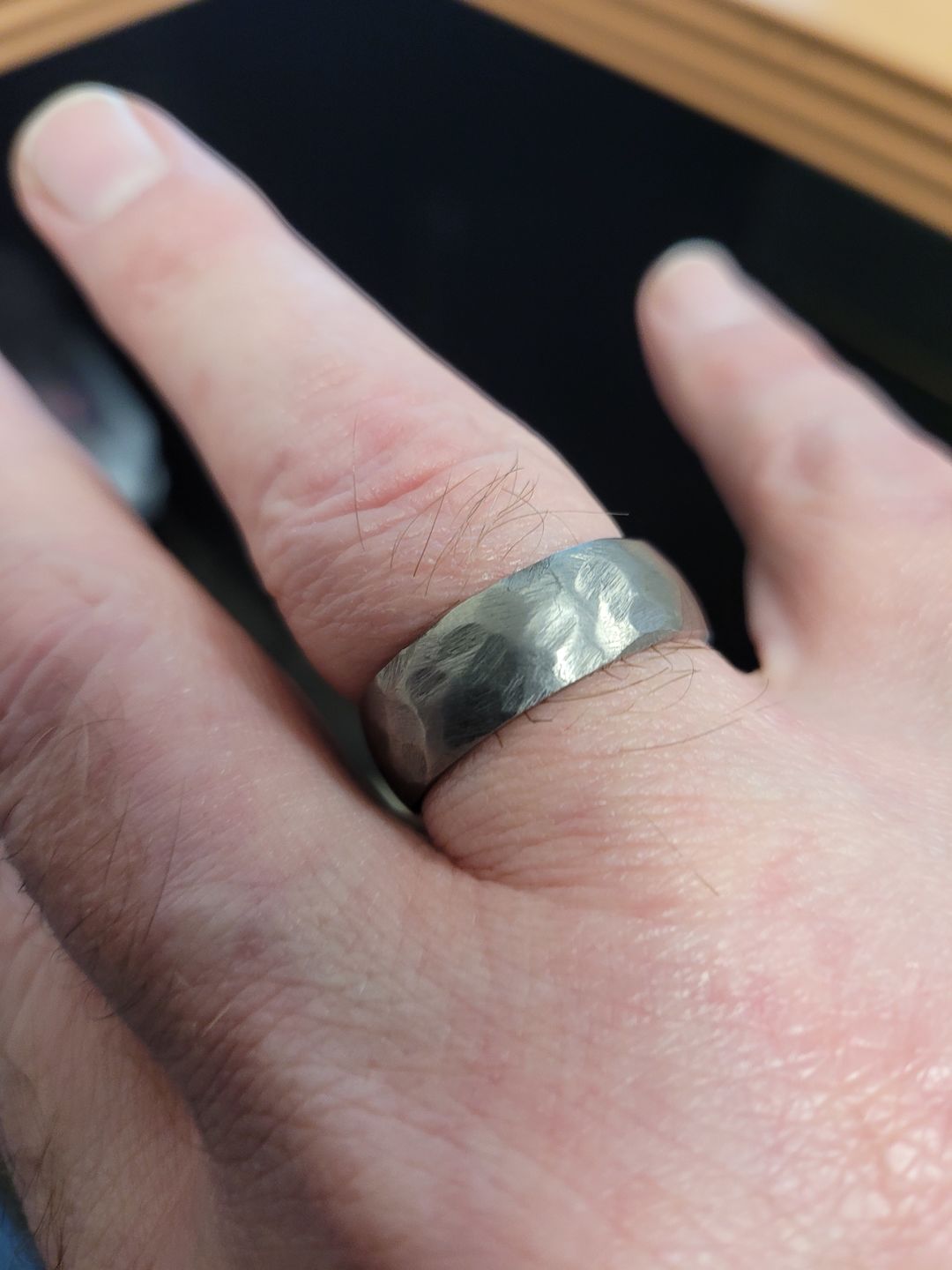 Customer photo review of Cold Hammered Titanium