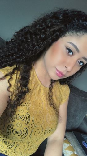 Customer photo review of Curly Ash Blonde