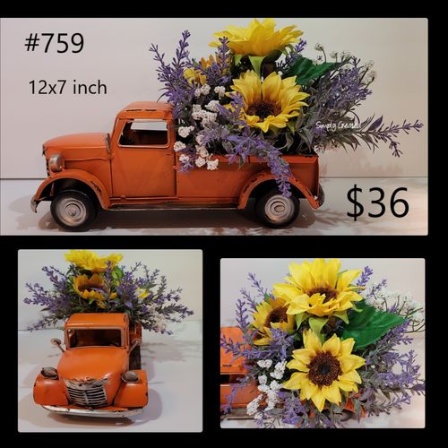 Customer photo review of 10"L X 4"H Metal Truck Bright Orange AM039920