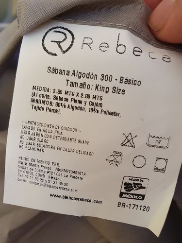 Customer photo review of Juego de Sábanas Algodón Percal 300 -Tamaño y color a elegir