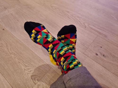 Customer photo review of 4 Mask & 4 Sock Combo