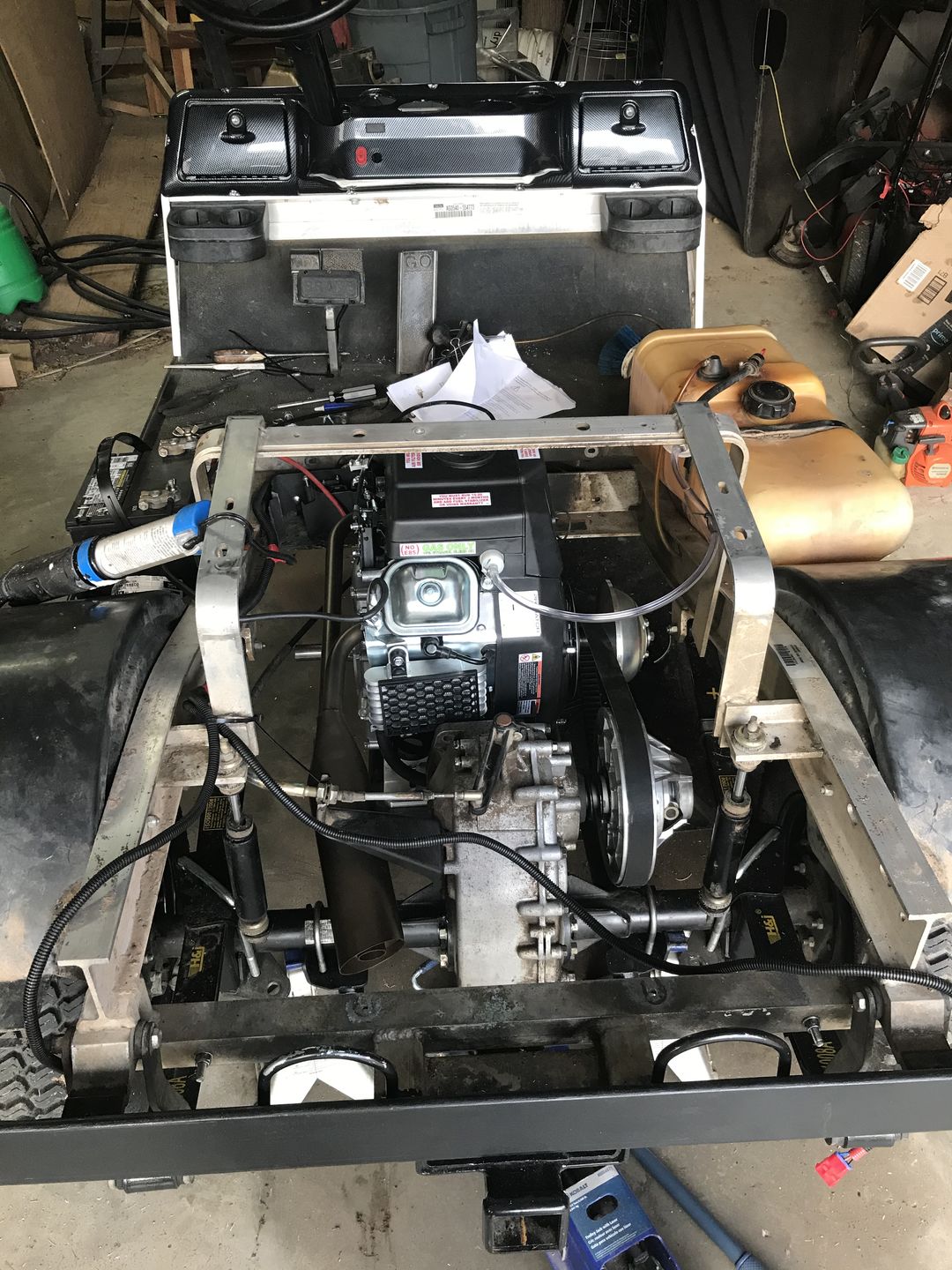 Customer photo review of Predator 22hp Installation Kit for 1998-2014 Club Car DS