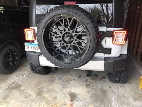 Customer photo review of JK to JL Conversion Tail Lights - Red for 07-18 JEEP WRANGLER JK/ JKU