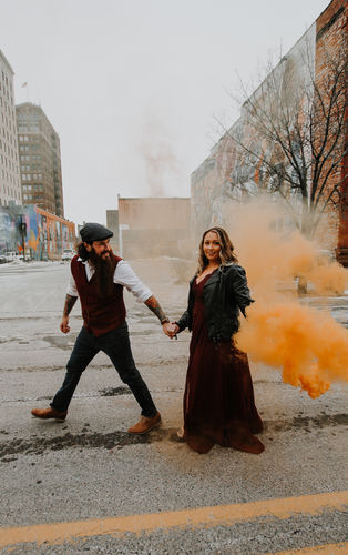 Customer photo review of Ring Pull Smoke Grenade (90 Sec) Color Bomb Smoke Effect [Pink]