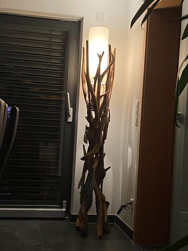Customer photo review of Treibholz Stehlampe VILLA inkl. Lampenschirm
