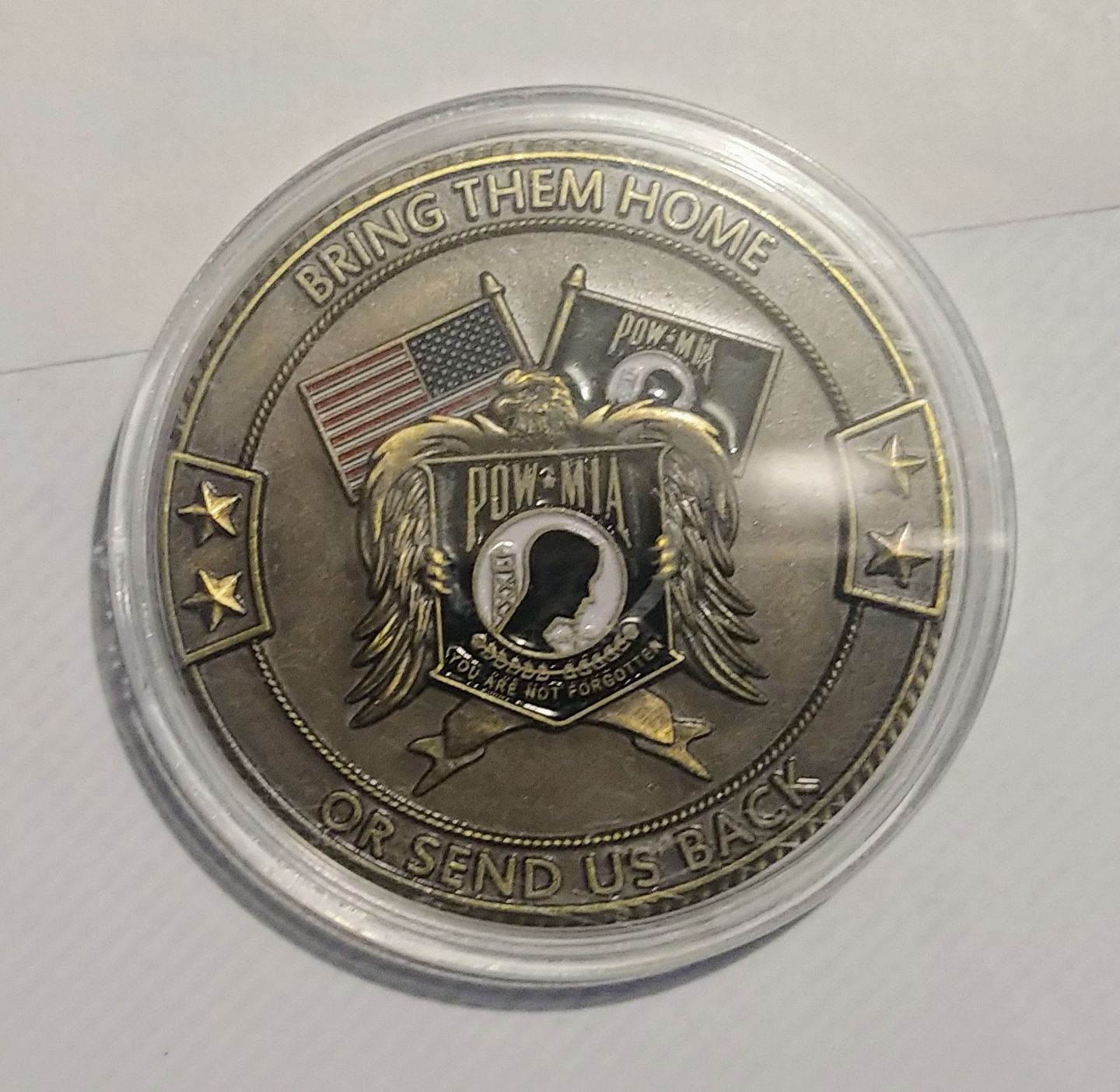 Customer photo review of POW*MIA Memorial Coin