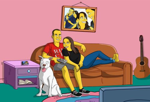 Customer photo review of RETRATO EM ARQUIVO DIGITAL FAMILIA AMARELA