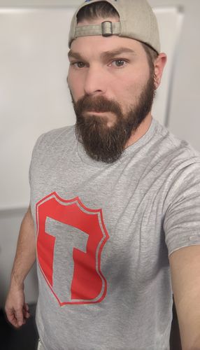Customer photo review of Tatum Shield Shirt