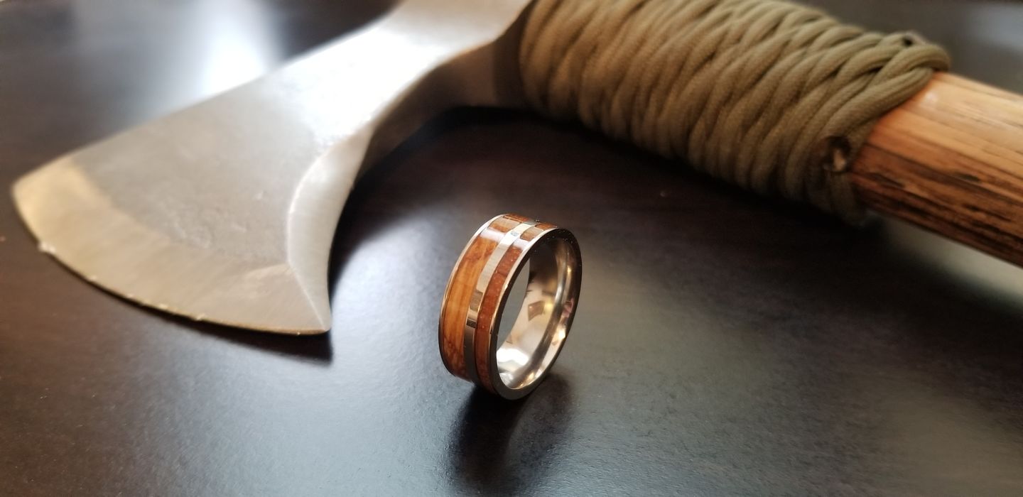 Customer photo review of Whiskey Barrel in Titanium