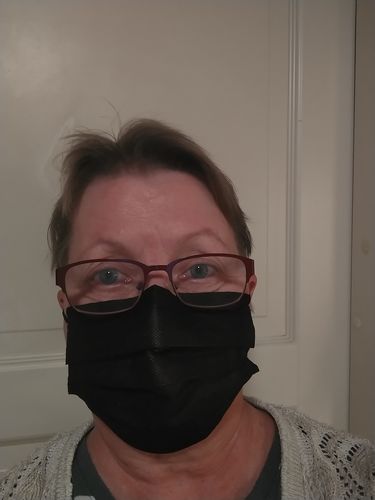 Customer photo review of Kotimainen musta kasvomaski 50 kpl