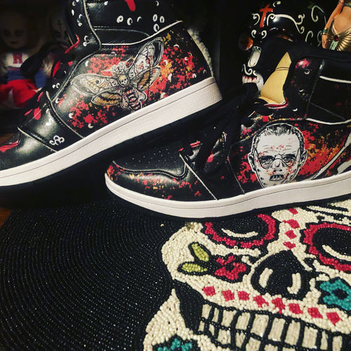 Customer photo review of The Silence of the Lambs High Top Leather Sneaker