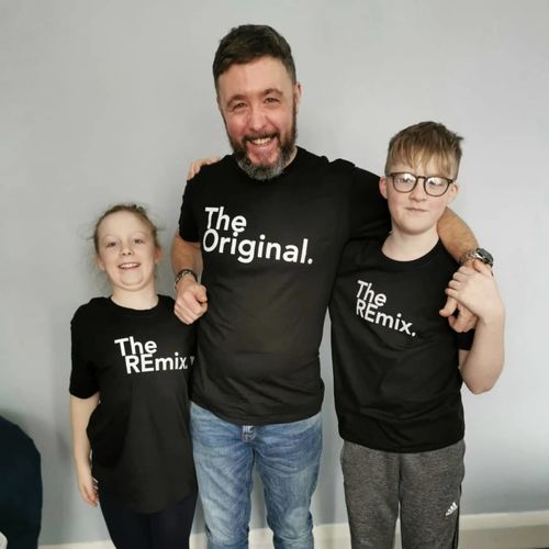 Customer photo review of Original/Remix Family Matching Tees - Black -  (MRK X)