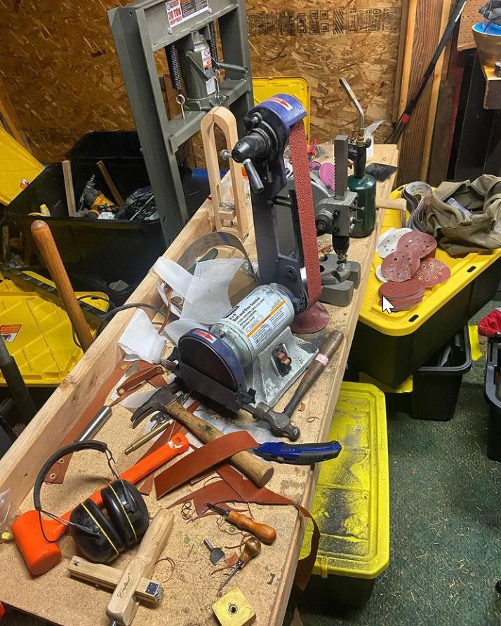 Customer photo review of 2 x 42 Inch EdgeCore Premium Ceramic Grinding Belts, 6 Pack
