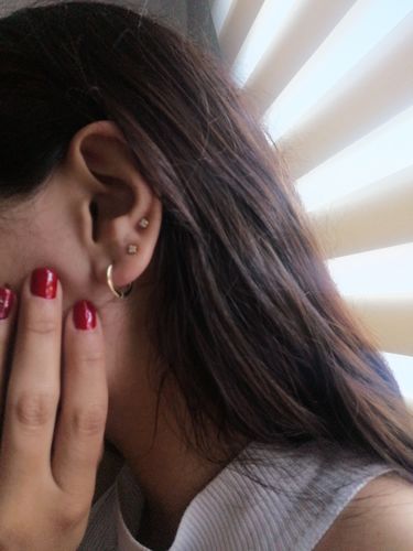 Customer photo review of LISA HOOPS GOLD