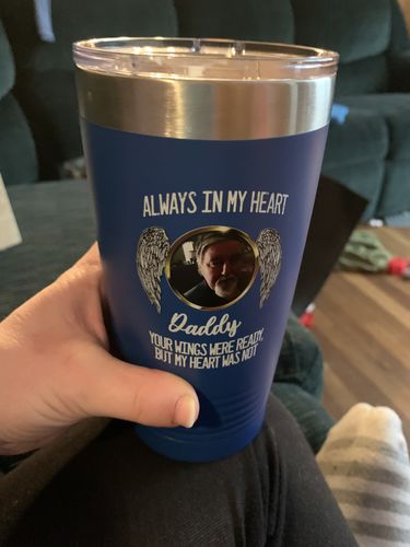 Customer photo review of Always In My Heart Personalized Color Printed Tumbler