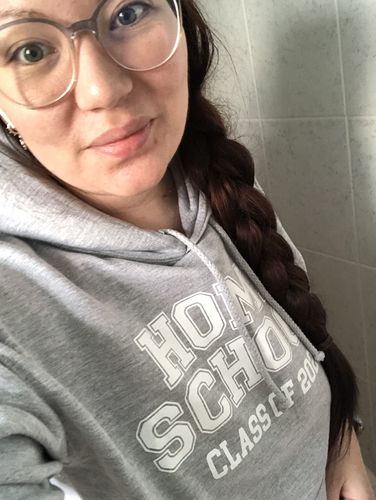 Customer photo review of Matching Home School Class Of 2021 Hoodies (MRK X)