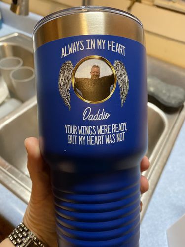 Customer photo review of Always In My Heart Personalized Color Printed Tumbler