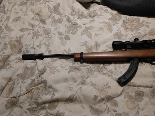 Customer photo review of Ruger 1022 10-22 Muzzle Brake Adapter + Krinkov Style 2PC Compensator 1/2"x28 TPI
