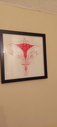 Customer photo review of Snake Uterus Lilith, Outlines, Matte Art Print Poster