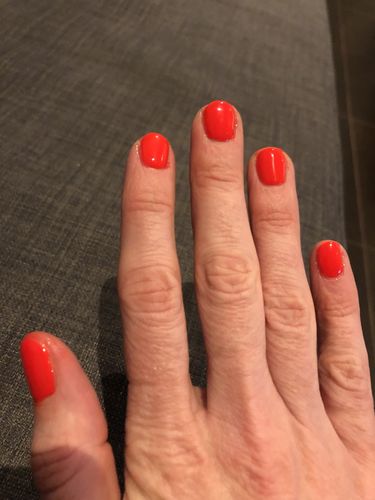 Customer photo review of Semilac Top Coat No Wipe Real Colour UV Gel Polish 7 ml