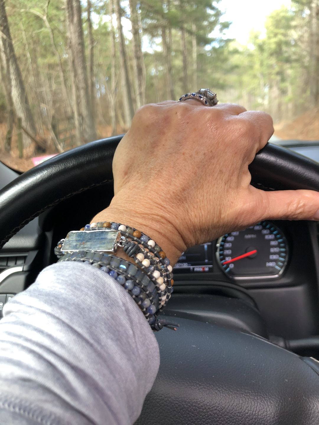 Customer photo review of Healing Topaz Wrap Bracelet