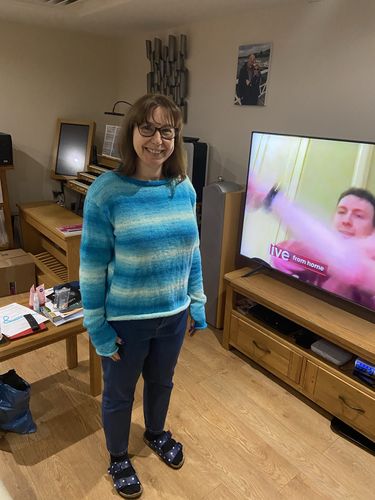Customer photo review of Hayfield 10036 Ladies Sweater in Hayfield Spirit DK (PDF)