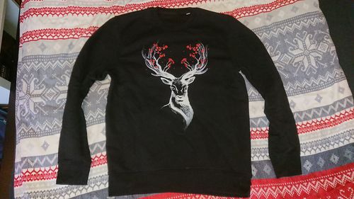 Customer photo review of HIRSCH BLÜTEN - Bio Unisex Sweatshirt