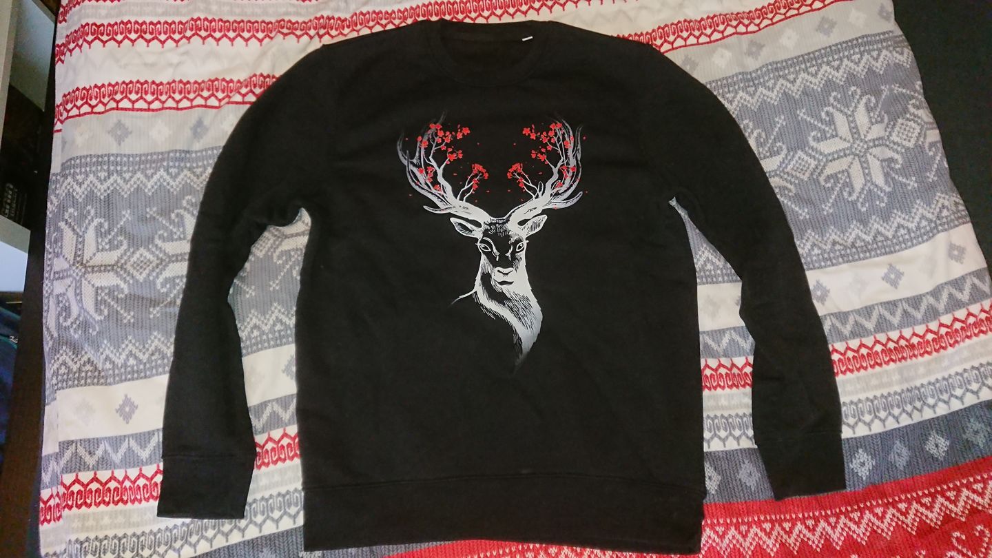 Customer photo review of HIRSCH BLÜTEN - Bio Unisex Sweatshirt
