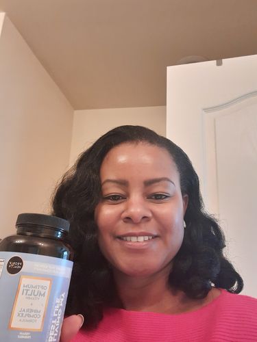 Customer photo review of LIVING MY BEST LIFE - Optimum Vitamin & Mineral Complex Tablets (45 Day Supply/ $1 A Day) CLICK HERE