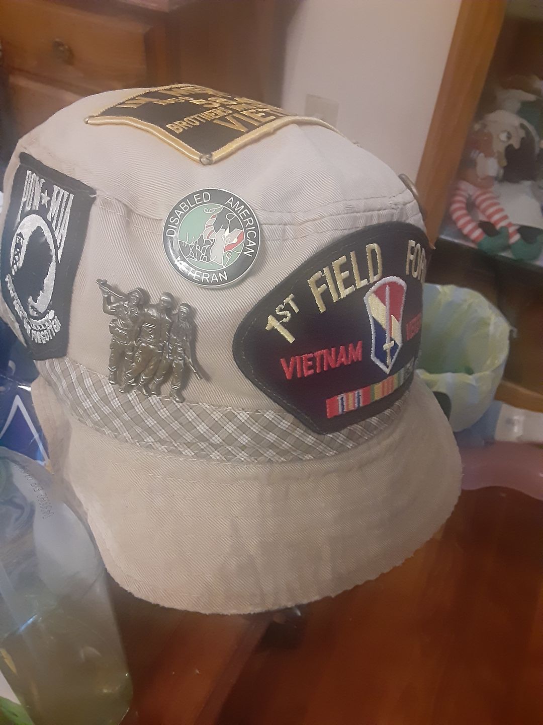 Customer photo review of Vietnam Veteran Pin