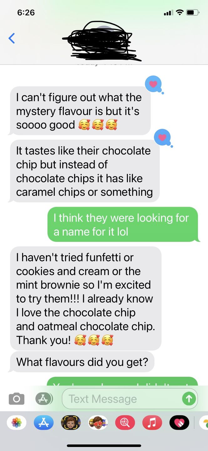 Customer photo review of Chocolate Chip Cookie Dough