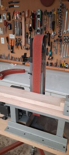 Customer photo review of 2 x 48 Inch EdgeCore Premium Ceramic Grinding Belts, 6 Pack