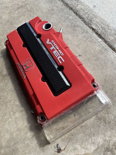 Customer photo review of Honda B Series Clear Cam Timing Belt Cover