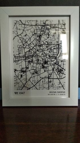 Customer photo review of Map Art - White - Modern #1