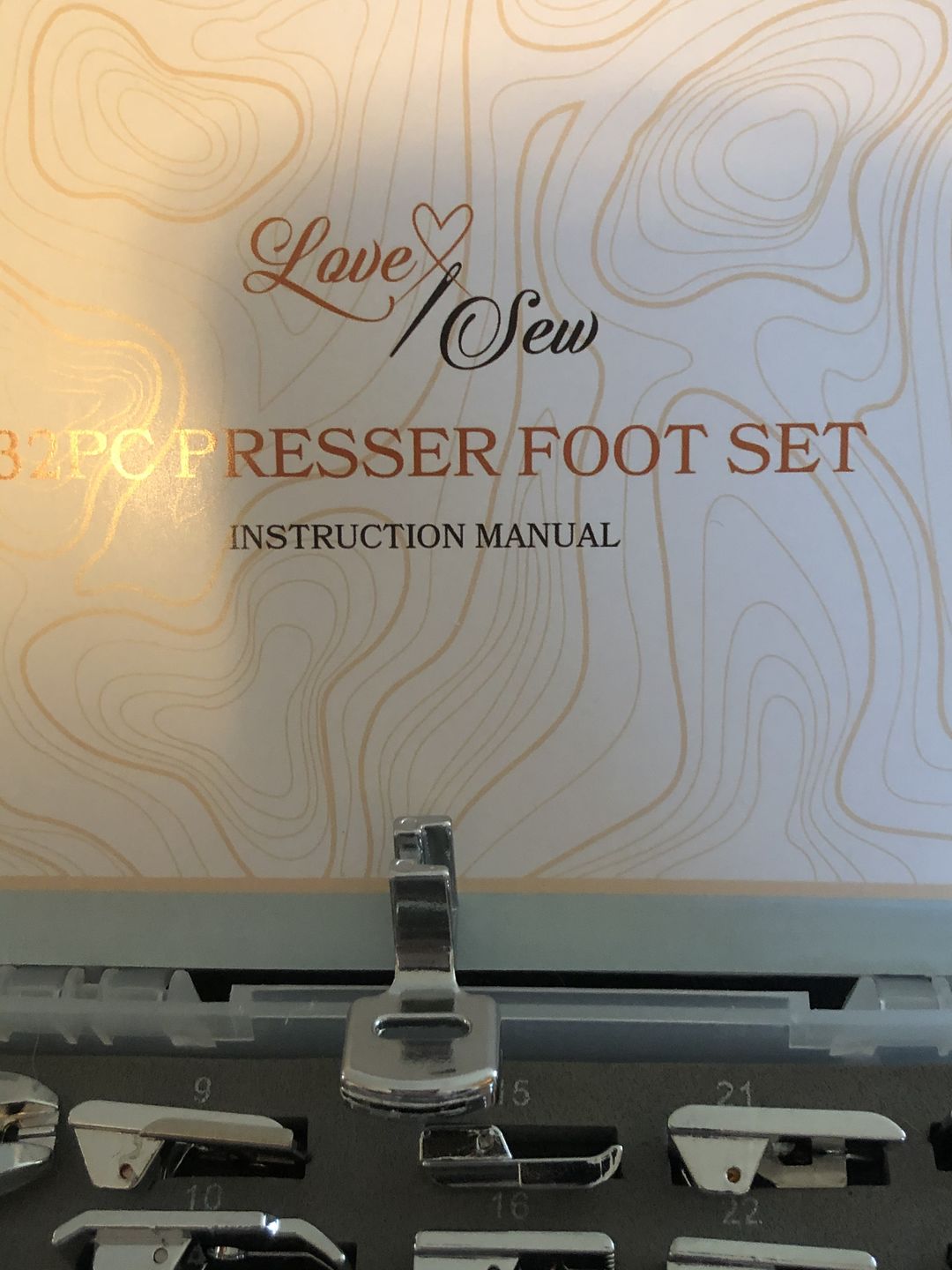 Customer photo review of 32pc Ultimate Presser Foot Set