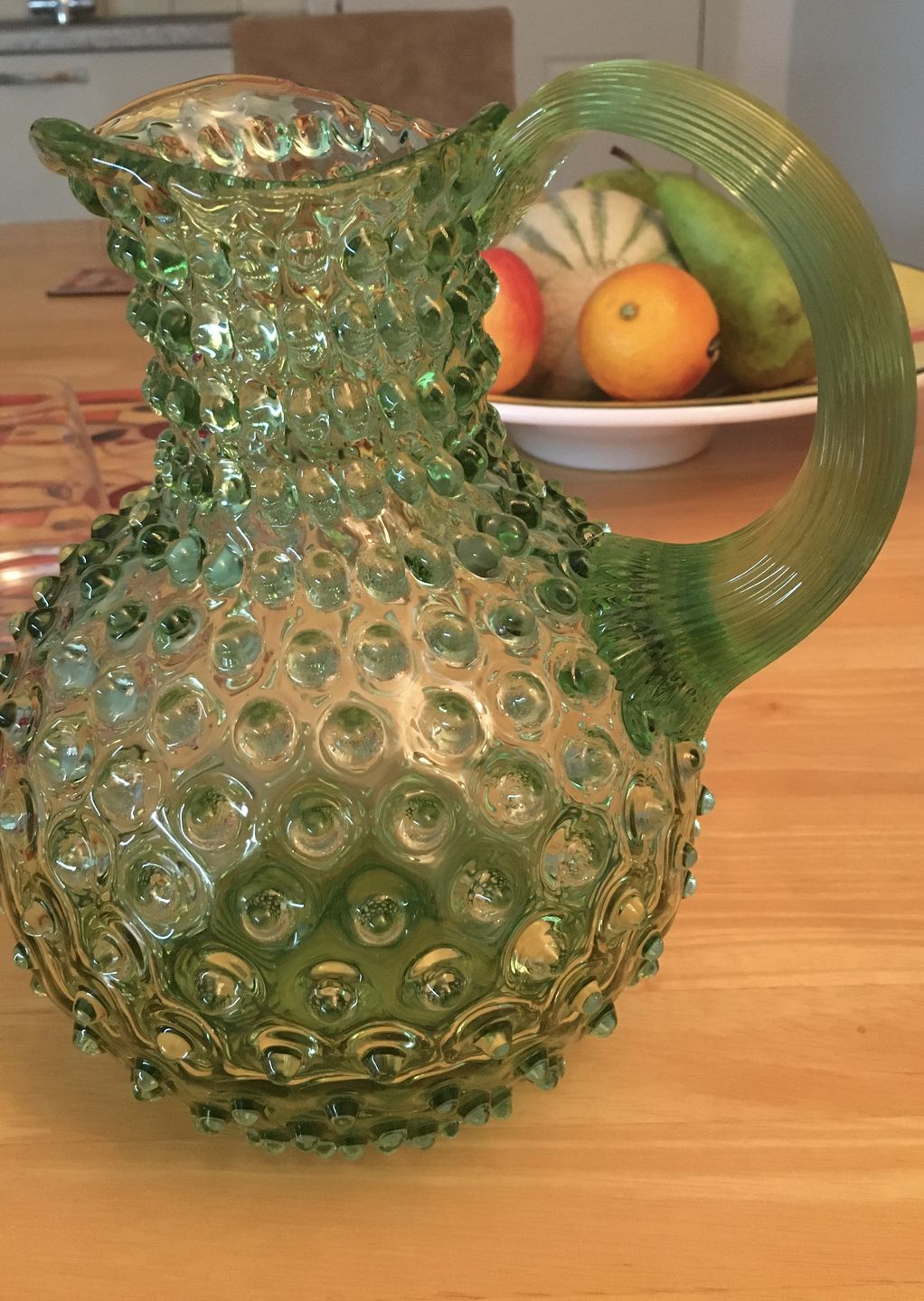 Customer photo review of Light Green Hobnail Jug