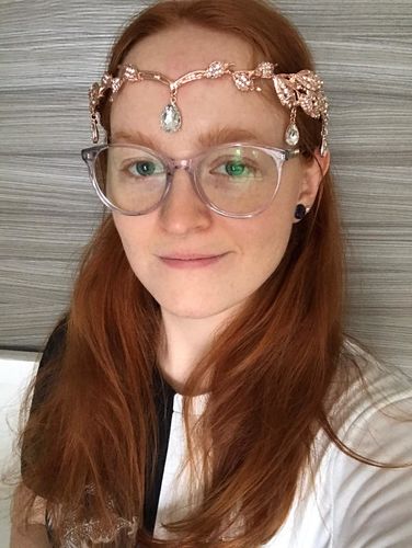 Customer photo review of Enchanted Drops Tiara