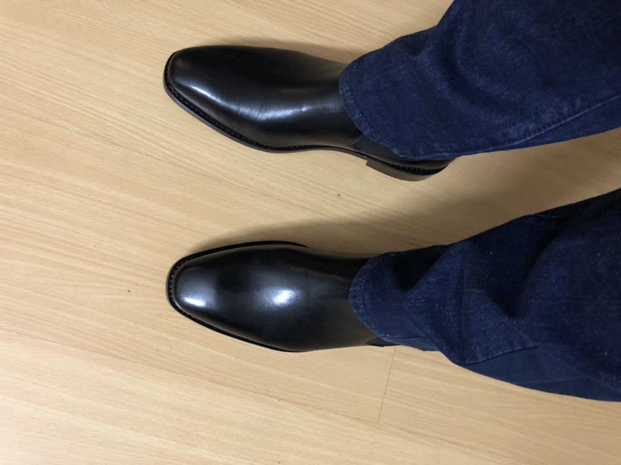 Customer photo review of Goodyear Welted - Chelsea Boot - Black