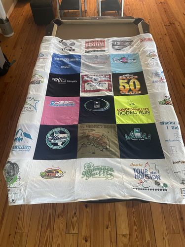 Customer photo review of Classic T-Shirt Blanket