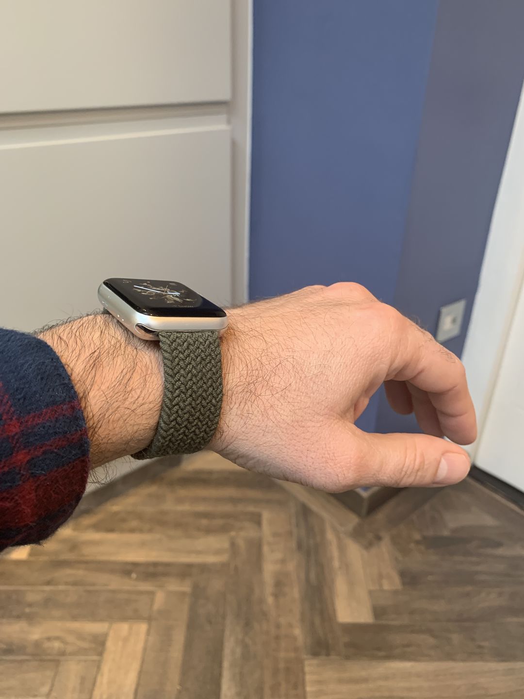 Customer photo review of Nylon Braided Solo Loop Band for Apple Watch