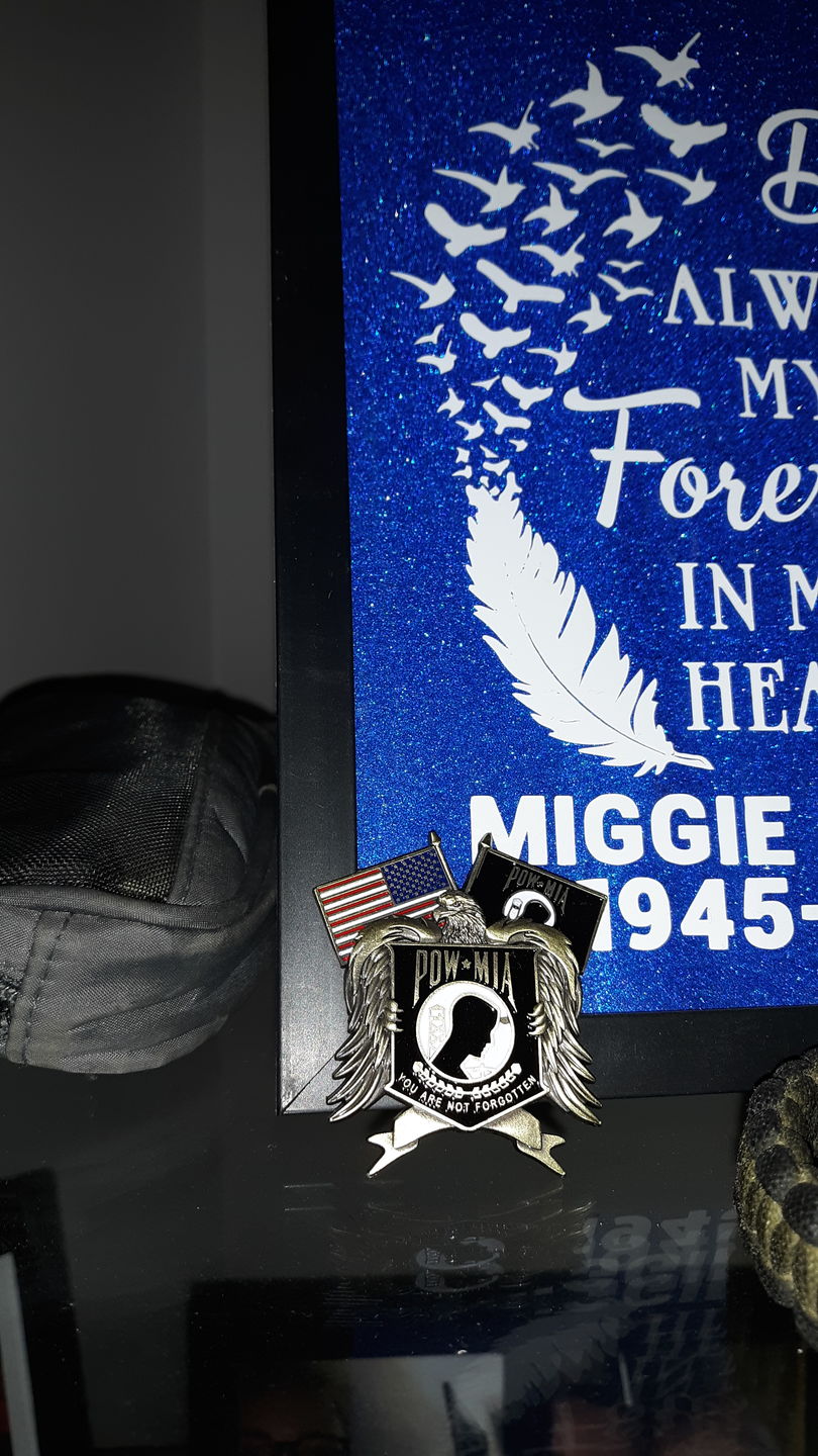 Customer photo review of POW*MIA Memorial Pin