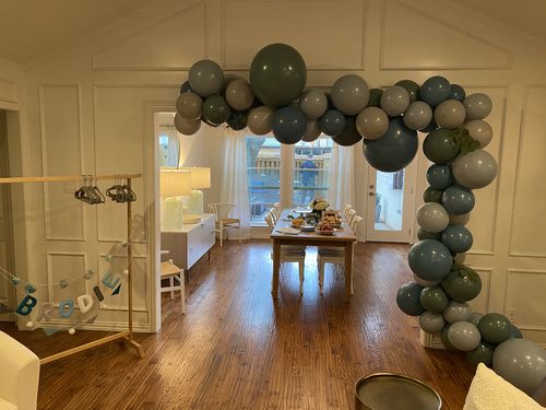 Customer photo review of Muted Sea Balloon Garland Kit