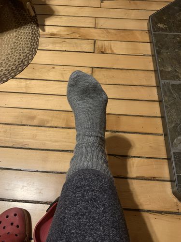 Customer photo review of J.B. Field's "Wool Weekender" 96% Merino Wool Sock