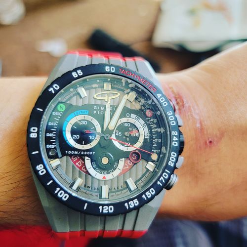 Customer photo review of Speedtrap - Red Swiss Sport Chrono Watch