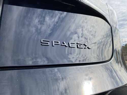Customer photo review of SpaceX Emblem for ALL Tesla Models