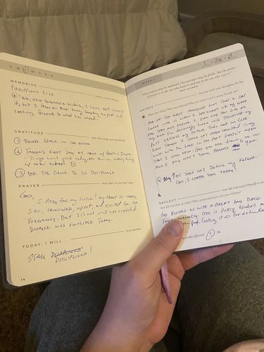 Customer photo review of The Daily Kairos Journal (10% off)