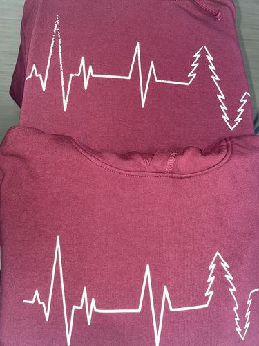 Customer photo review of WALD HEARTBEAT - Bio Unisex Hoodie (BASIC)