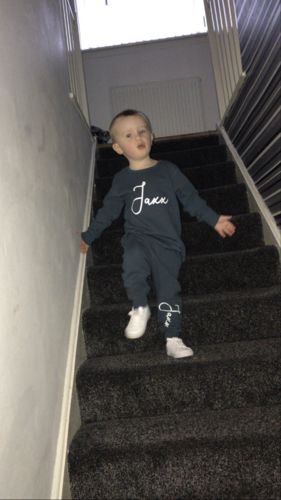 Customer photo review of Personalised Roma Tracksuit (3m-12 Years) (MRK X)