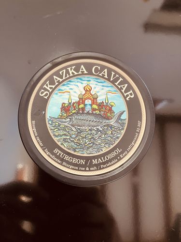 Customer photo review of "Russian Czar" Beluga Sturgeon Caviar