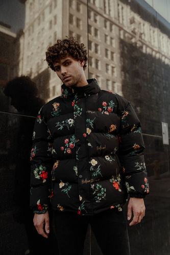 floral puffer jacket mens